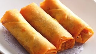 How to Make Vegetable Spring Rolls Recipe 春卷 CiCi Li [upl. by Three]