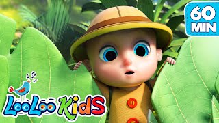 Down In The Jungle  S3EP15 Kindergarten Fun Highlights Compilation  LooLoo Kids Songs for Kids [upl. by Eniaj]