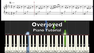 quotOverjoyedquot Piano Tutorial [upl. by Llerdna]