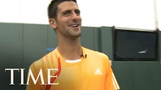 Novak Djokovic Impersonates John McEnroe  TIME [upl. by Lynnet]