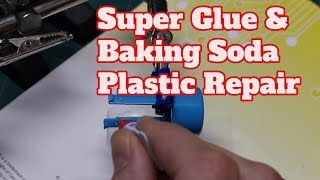 Using Super Glue and Baking Soda to Repair a Plastic Switch Plunger [upl. by Ciardap]