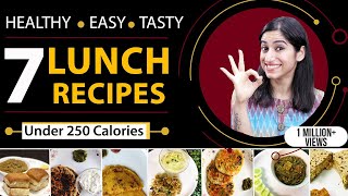 7 Lunch Recipes for Weight Loss Vegetarian  By GunjanShouts [upl. by Nnaasil]