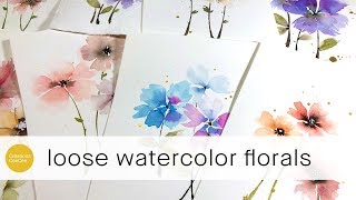 the easiest flowers ive ever painted [upl. by Ahsiadal]