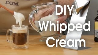 DIY whipped cream in 60 seconds [upl. by Rehpotsirh]