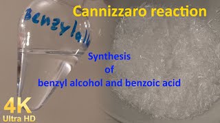 Synthesis of benzyl alcohol and benzoic acid Cannizzaro reaction [upl. by Aleras]