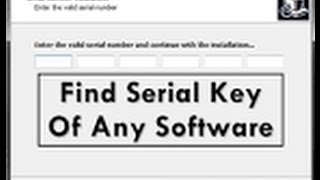 How to Get Serial Number Any Software [upl. by Dymoke]