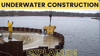 How Underwater Structures are Built Cofferdam Explained [upl. by Legra]