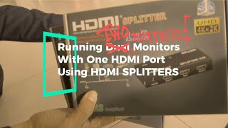 How to Connect Two Monitors Mirrored with One HDMI Port Using Powered HDMI Splitters [upl. by Halsted]