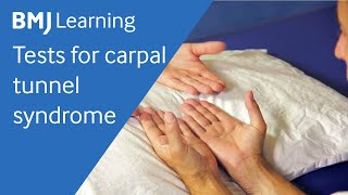 Tests for carpal tunnel syndrome  BMJ Learning [upl. by Harsho]