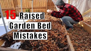 15 Raised Garden Bed Mistakes Every Gardener Should Avoid [upl. by Jeni]