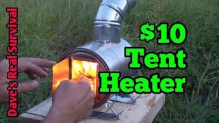 174 Paint Can Stove  EASY DIY Micro Hot Tent Heater [upl. by Eliot]