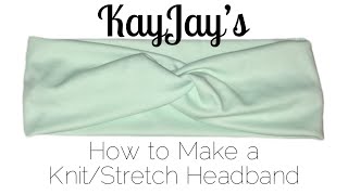 How to Make a KnitStretch Headband [upl. by Iznek694]