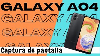 Hacer Captura de Pantalla en Samsung A04 [upl. by Namdor49]