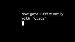 Navigate Efficiently with ctags in Vim [upl. by Cristiona]