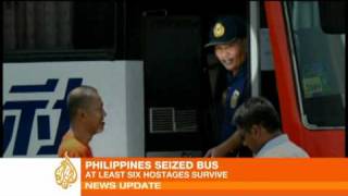 Hostages killed in Manila bus standoff [upl. by Rahmann427]