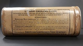 1906 US Army Emergency Ration Preserved Survival Food Testing 24 Hour MRE Review [upl. by Hayward]