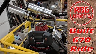 670cc V  Twin Go Kart First Ride  Manco Deuce Build Ep3 [upl. by Kissie613]