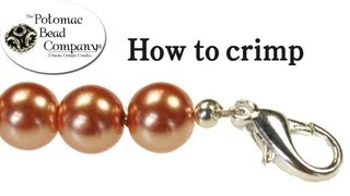 Crimping  How to Crimp and Finish Jewelry [upl. by Kenlay]