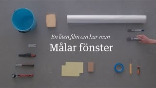 Måla fönster – Hur gör man  Beckers Färg [upl. by Angadresma838]