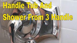 1 Handle Tub And Shower From 3 Handle [upl. by Normie815]