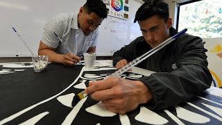 From Banksy to Basquiat Pinole Valley High School spruces up temporary campus with art [upl. by Hadsall]