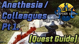 AnesthesiaColleagues Pt 1  Quest Guide Trading Posts and Therapist Group Locations EFT 127 [upl. by Howzell750]