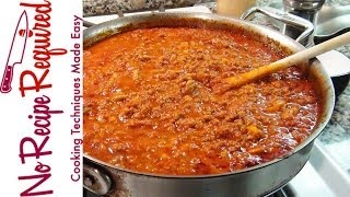 Bolognese Sauce  Spaghetti Sauce  NoRecipeRequiredcom [upl. by Dosi]