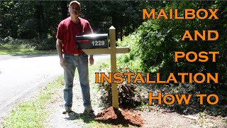 Mailbox and Post Installation 4X4 Treated Post [upl. by Rases]