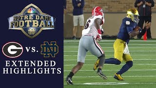 Georgia vs Notre Dame EXTENDED HIGHLIGHTS  NCAA Football  NBC Sports [upl. by Aseeram]