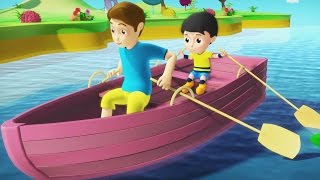 Row Row Row Your Boat  Nursery Rhyme  Kids Song [upl. by Kutzenco]