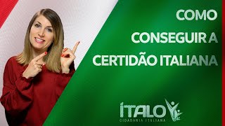 Como Pedir a Certidão Italiana  CIDADANIA ITALIANA [upl. by Yesor]