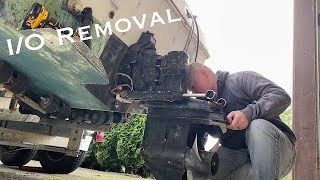 Boat Restoration Inboard Motor and Outdrive Removal [upl. by Kennard]