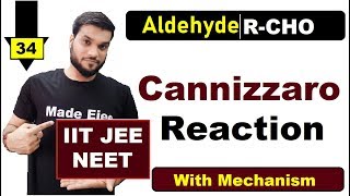 L34 Cannizzaro Reaction  With easy trick amp Mechanism  JEE NEET AIIMS  By A Arora [upl. by Ativahs]