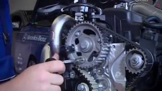 MercedesBenz Engine OM607 Timing Belt Replacement [upl. by Iaverne731]