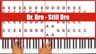 Still Dre Piano  How to Play Dr Dre Still Dre Piano Tutorial [upl. by Norihs]