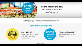 How To Use Amazon Prime Discount At Whole Foods [upl. by Ecinereb810]