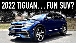 2022 VW Tiguan SEL R Line Review Underrated Daily [upl. by Anaeel743]