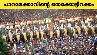 Thrissur Pooram  പാറമേക്കാവിന്റെ തെക്കോട്ടിറക്കം [upl. by Ainolloppa]