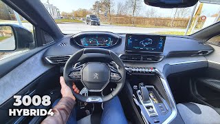 New Peugeot 3008 Facelift Hybrid4 Plug in Hybrid 2021 Test Drive Review POV [upl. by Julio]