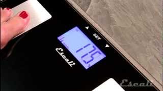 How to Setup amp Use  Escali Health Monitor Bath Scale  USHM180G [upl. by Maltzman539]