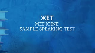 OET Sample Speaking Test Medicine [upl. by Karlotte267]