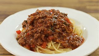 Spaghetti with Meat Sauce Recipe [upl. by Igal]