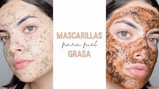 MASCARILLAS PARA PIEL GRASA Y CON ACNÉ  Nicolle Portilla [upl. by Leno]