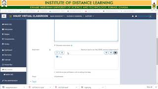 How to upload an assignment to the KNUST Virtual Classroom [upl. by Mellen]