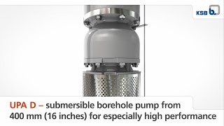 UPAD – submersible borehole pump for especially high performance [upl. by Tillo76]