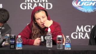 Miesha Tate Talks About Loss to Ronda Rousey UFC 168 Post Press Conference [upl. by Nairrad]