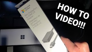 How to setup Microsoft Surface Mini Display port to HDMI 20 Adapter [upl. by Eednahs]