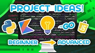 15 Programming Project Ideas  From Beginner to Advanced [upl. by Notgnilra]