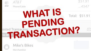 What does it mean when a transaction is pending [upl. by Bathilda407]