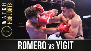 Romero vs Yigit HIGHLIGHTS July 17 2021  PBC on SHOWTIME [upl. by Idnal]